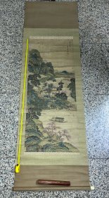 钟山樊圻画 山水 工笔画一件 画件有修复现象 金陵八大家