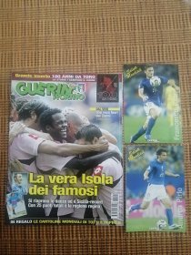原版足球杂志 意大利体育战报2006 41期 都灵俱乐部100周年等专题 附明信片两张 托蒂 皮尔洛