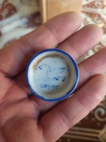 蛐蛐水碗，手绘大雁。567瓷器