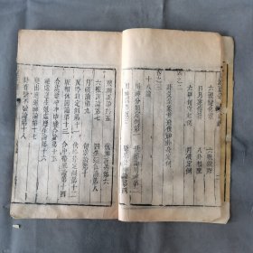 清中期木刻占卜资料成套古籍 嘉慶庚申重鐫 本堂梓行 林屋山人王洪緒輯 卜筮正宗 十四卷 六册一函一套全（卷二末两页有残，其余全）