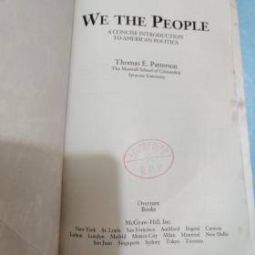 We the People : a concise introduction to American politics / 我们人民：美国政治简介