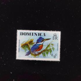 外国邮票 多米尼克邮票鸟类新票一枚