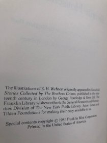 Franklin Library 1981年《格林童话》品好如新带手册 The Brothers Grimm Franklin  富兰克林世界100伟大名著系列 真皮精装限量版