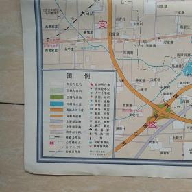 2007年，西安市交通旅游图（生日票据，地图专题，48-9）