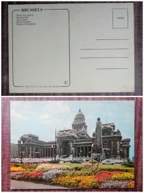 外国明信片，比利时原版，布鲁塞尔法院，品如图。，