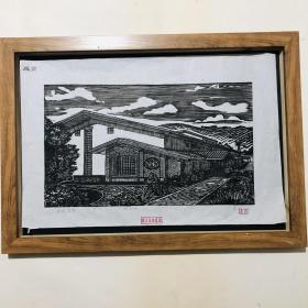 边境集市木刻