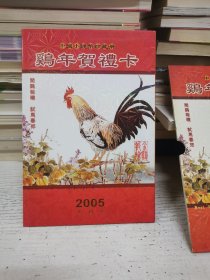 鸡年贺礼卡 2005中国小钱币珍藏册（带盒）