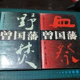 曾国藩长篇历史小说_第一部血祭，第二部野焚，1996年印(精装)