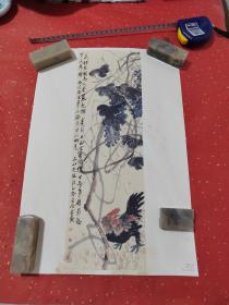 六十年代的 齐白石硬卡版画  带钢印
