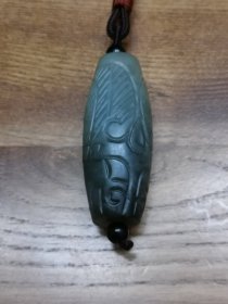 和田玉青花天珠