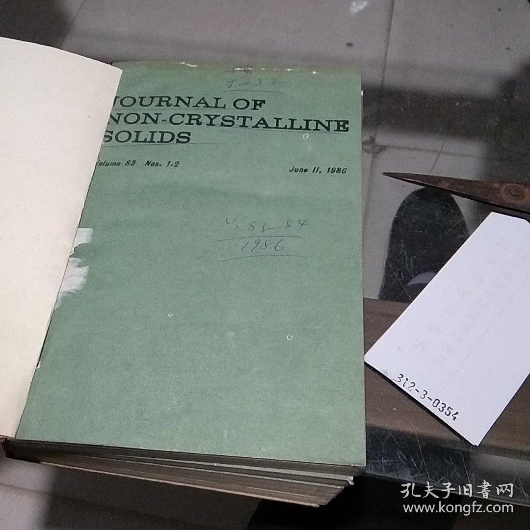 JOURNALOF NON-CRYSTALLINE SOLIDS,V.83-84,1986.