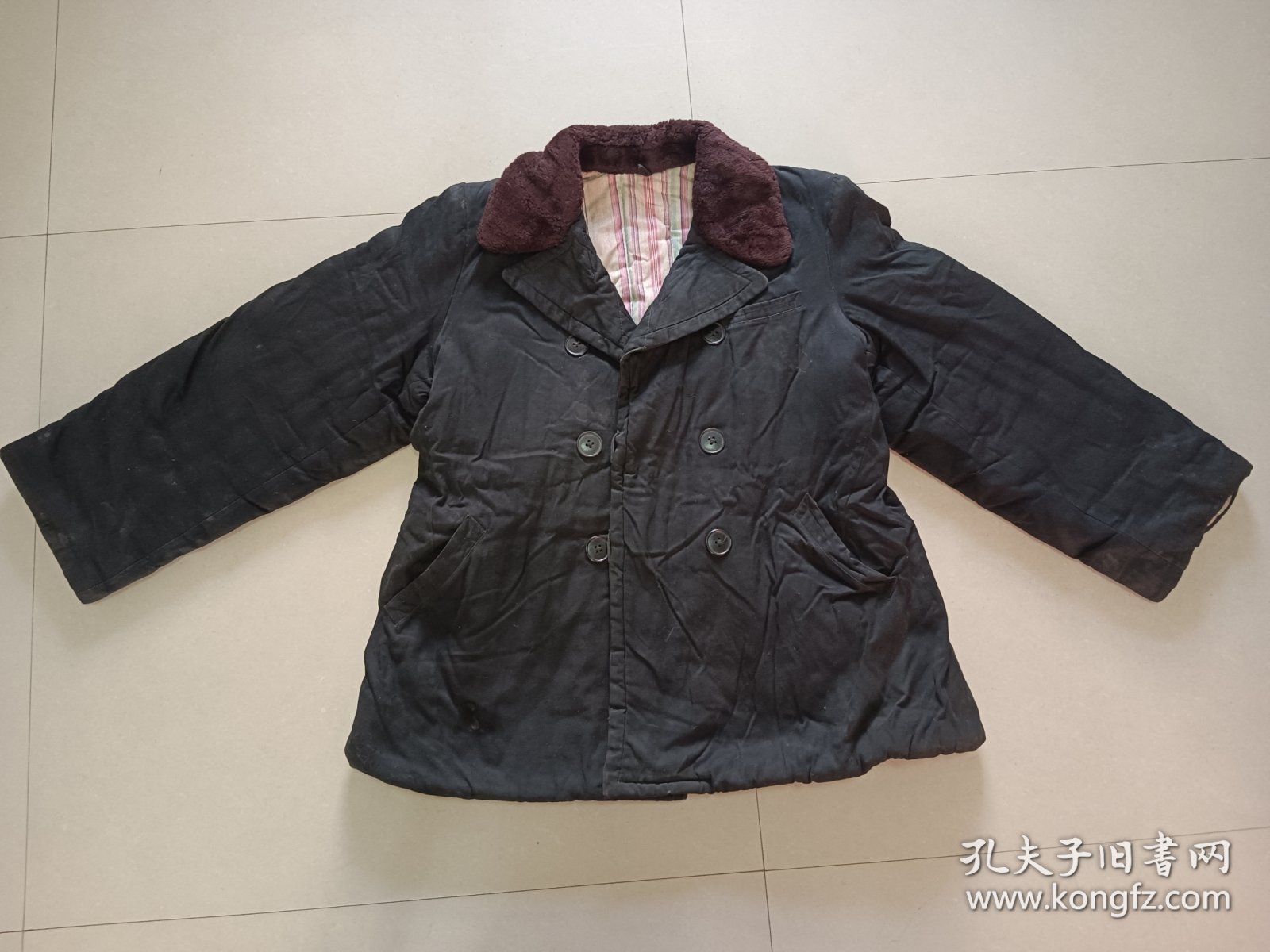 老棉袄 半身棉大衣 图片有尺寸自定不保合身 道具收藏