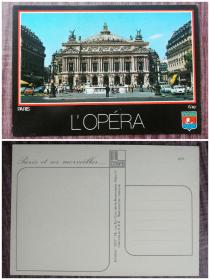 外国明信片，法国原版，巴黎歌剧院，品如图
