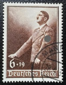 2-852#，德国1939年邮票，希在劳动节演讲。国家文化基金。1全上品信销。二战集邮。