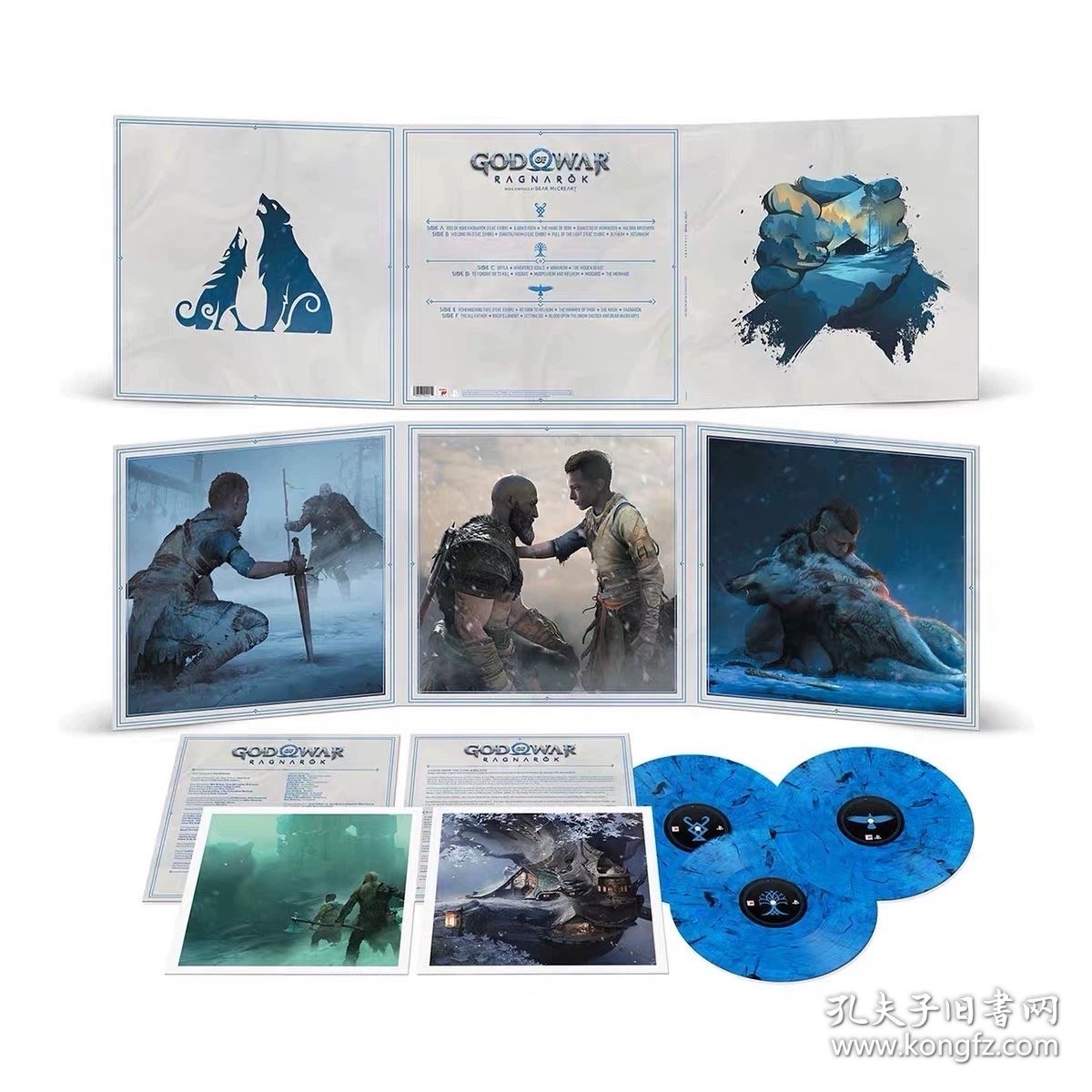 现货 God Of War: Ragnarök 战神 诸神黄昏 原声 黑胶唱片3LP 彩胶 蓝胶 大部分都是现货 个别在途 通常五天内发货 不接急单