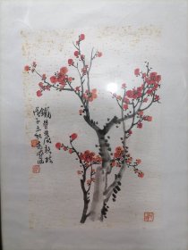 邓克成. 书画一幅：四川名家，著名国画家，国画教育家，中国美协四川分会会员，93学社社员，成都美协山水画主讲，成都工学院山水画教授