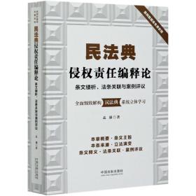 民法典侵权责任编释论：条文缕析、法条关联与案例评议