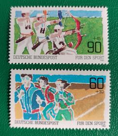 德国邮票 西德1982年运动2全新