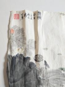 80年代小勇款书画作品4张合售，实物拍摄保真品佳详见图68×33厘米