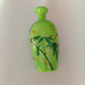 竹风亮节艺术酒瓶（果绿色）