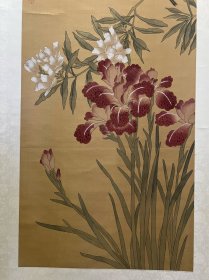 古筆花鸟图，创汇时期60-80年代，