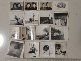 七八十年代 黑白老照片16张