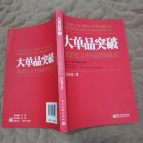 大单品突破——重新定义中国品牌模式