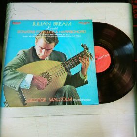 LP黑胶唱片 julian bream - lute 朱利安布里姆 鲁特琴大师作品集
