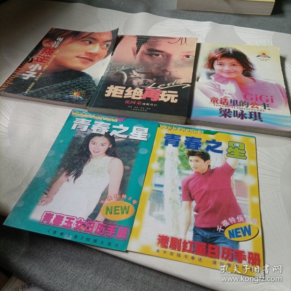 拒绝再玩《张国荣魂断香江》、童话里的公主《梁咏琪》、青春之星《港剧红星日历手册，2册》、叛逆小子——谢霆锋