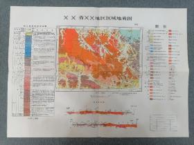 XX省XX地区区域地质图（附图一）