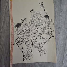 70年代作品（毛笔画）