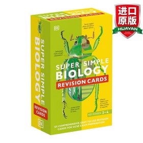 英文原版 SuperSimple Revision Cards: Biology 超级简单复习卡：生物 英文版 进口英语原版书籍