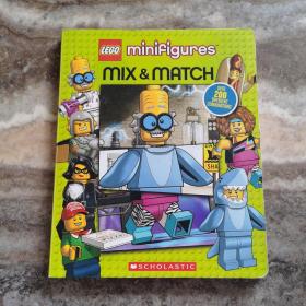 英文原版儿童图书 乐高 Lego Minifigure Mix & Match动手搭配乐高人偶