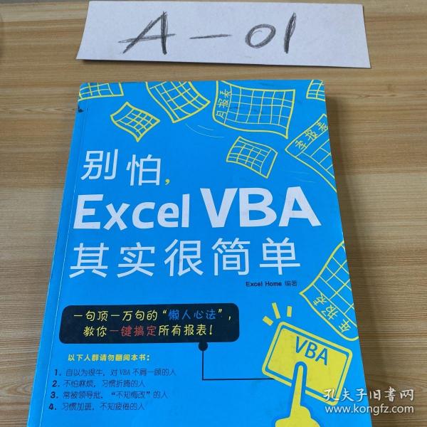 别怕，Excel VBA其实很简单