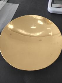 日本24K镀金 总重：225g。、直径13cm，做工精湛 工艺精良 底款“24KGP”.044。