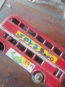 铁皮玩具双层巴士