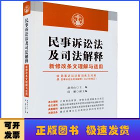 民事诉讼法及司法解释新修改条文理解与适用