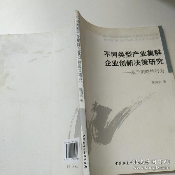 不同类型产业集群企业创新决策研究 : 基于策略性行为