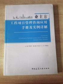 业主方工程项目管理咨询应用手册及实例详解