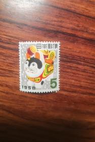 1958年的日本邮便一枚