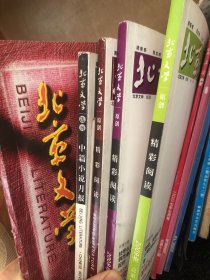 北京文学  1998年10期、2007年10期、2009年4、6期、2007年中篇小说月报2007年10期，一共5本