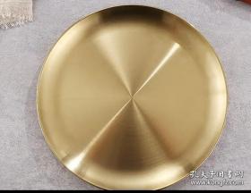 大型铜合金铜盘子直径18厘米