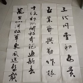 南充市原書法家協(xié)會(huì)主席王紹康書法對(duì)聯(lián)2幅 102*17*4
