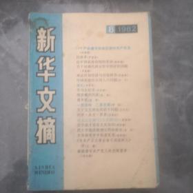 新华文摘1983年3期   1982年8期二夲合售