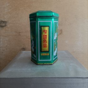 梅兰竹菊松六角茶叶罐，没啥毛病，高15厘米