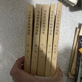 马克思恩格斯选集，第一卷上下第二卷上，第三卷下，第四卷上。五本合售