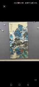 杨当 蓝绿山水 风景画