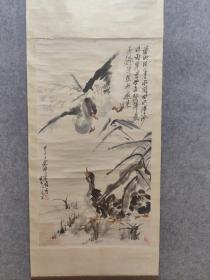 吴昌硕大师的关门弟子 ，上世纪京城大隐士，廖同  国画精品一副 保真出售（上款被挖去了）详见图