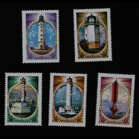 邮票 1982年黑海和亚速海的灯塔5全风景建筑专题外国邮票