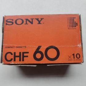 索尼  SONY CHF 60  录音带10盘  使用过